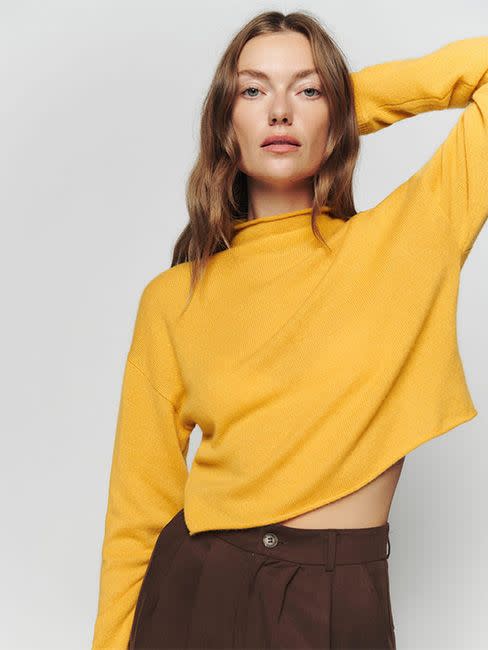 best cashmere jumper yellow