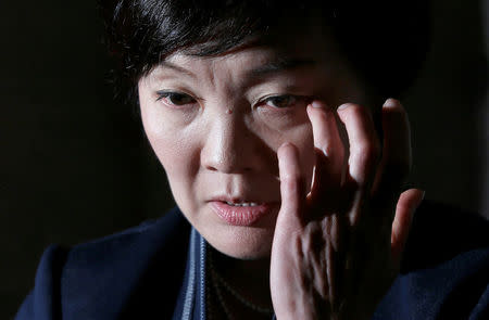 FILE PHOTO - Akie Abe, wife of Japan's Prime Minister Shinzo Abe, speaks during an interview with Reuters at the prime minister's official residence in Tokyo September 4, 2014. REUTERS/Toru Hanai/File Photo