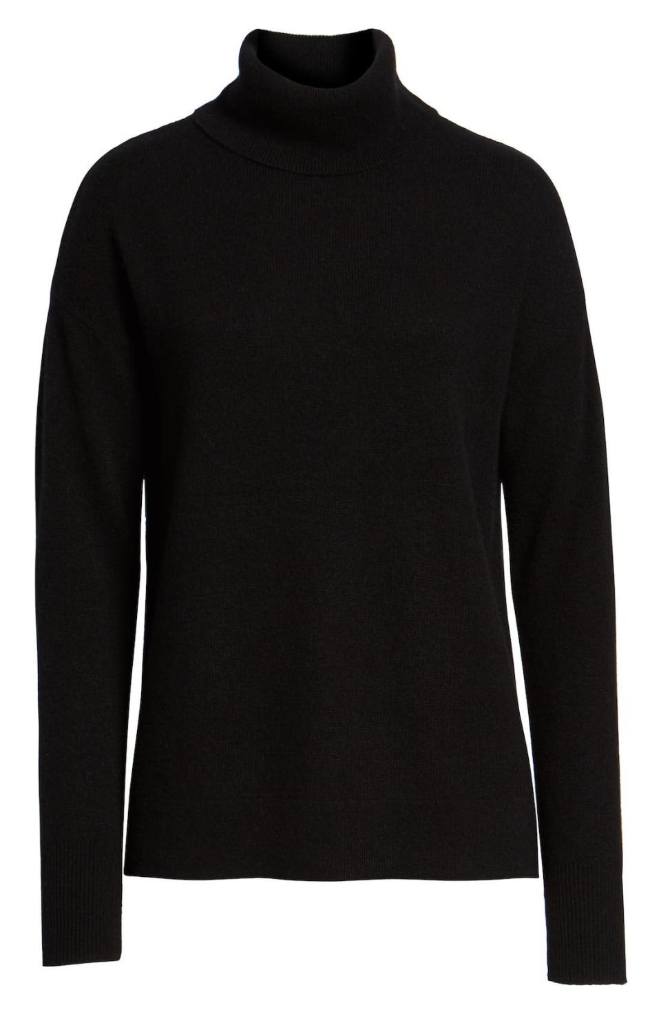 Halogen Cashmere Turtleneck Sweater