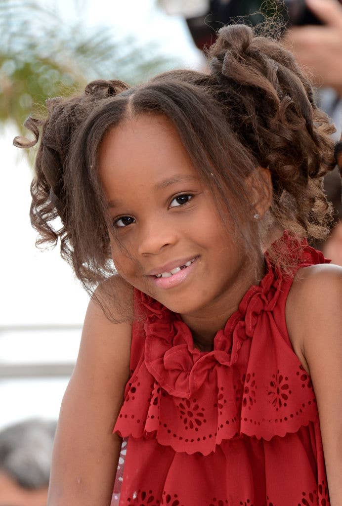 A close-up of Quvenzhané Wallis as a chile