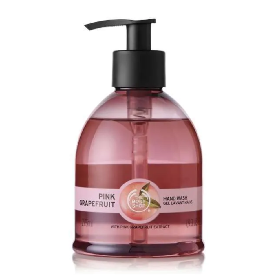 Pink Grapefruit Hand Wash. Image via The Body Shop.