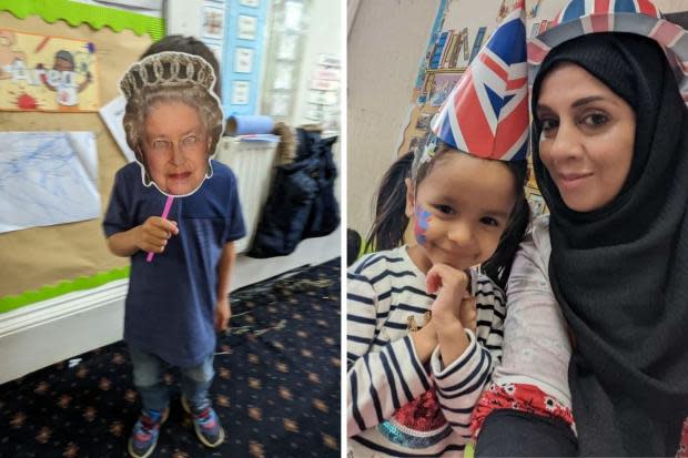 Nursery school pupils celebrate Queen’s Platinum Jubilee
