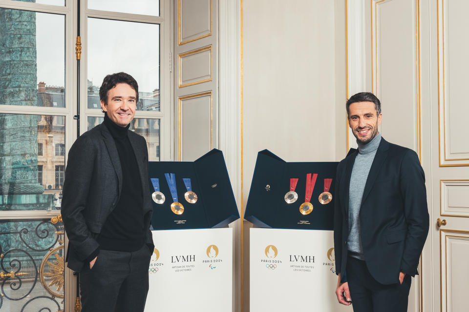 Antoine Arnault and Tony Estanguet