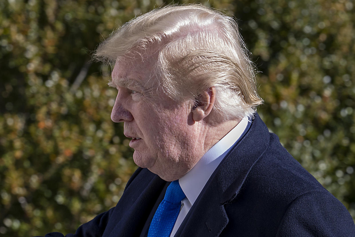 President Trump returns to the White House Sunday after spending the weekend at Camp David and the Trump National Golf Club in Sterling, Va. (Photo by Tasos Katopodis/Getty Images)