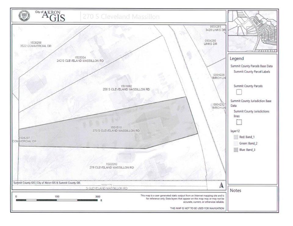 The one parcel at 270 S. Cleveland Massillon Road in Copley Township is being added to the Copley-Akron Joint Economic Development District.