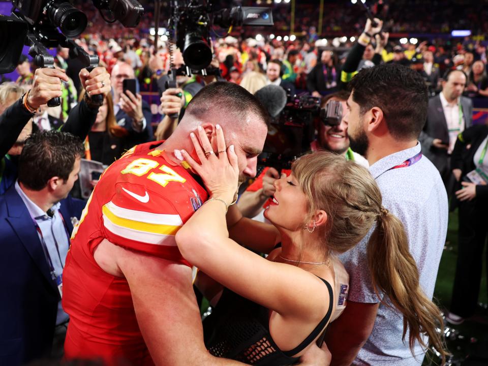 Travis Kelce and Taylor Swift Super Bowl