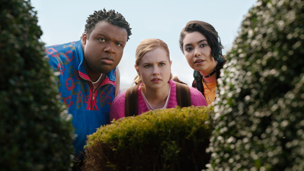  Jaquel Spivey plays Damian Hubbard, Angourie Rice plays Cady Heron and Auli'i Cravalho plays Janis ‘Imi’ike in Mean Girls. 