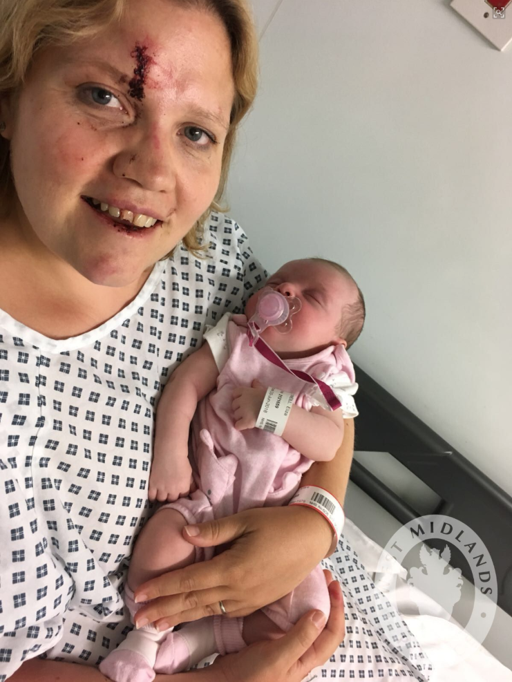 Clare O'Neill has been reunited with baby Eliza (West Midlands Police) 