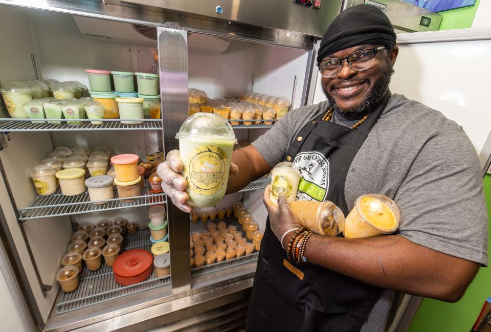 Nigel Simms makes different types of ice cream from carrot, sweet potato and Scotch bonnet pepper. His Little Bickle Jamaican restaurant is located at 3331 E. Silver Springs Blvd. in Ocala.