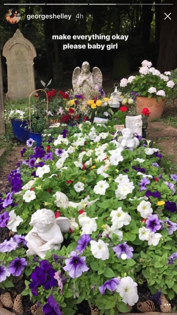 George praised his and Harriet’s mum for making her ‘bed’ look ‘beautiful’.