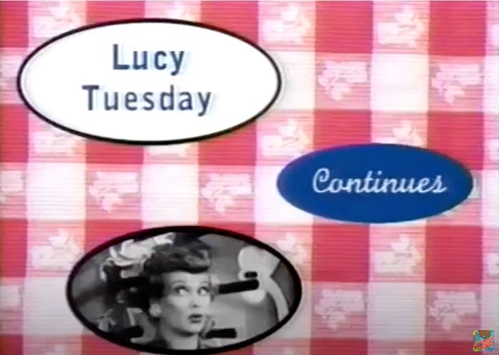 Screenshot of Lucy Tuesdays Nick at Nite commercial