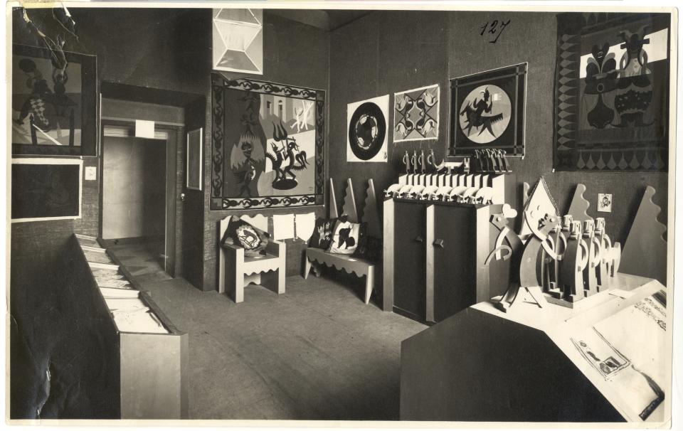 City of Trento room, a project by Fortunato Depero, 1923.
