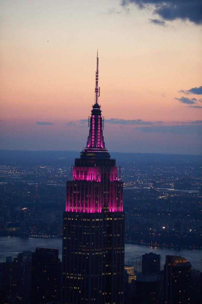 “I think the Empire State is the most romantic building in New York City,” Jarrett told The Post on Thursday. The building was seen lit up in pink on Valentine’s Day last year. Empire State Realty Trust