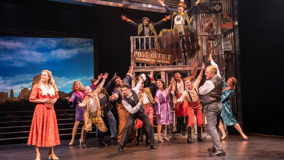 Carly Anderson, Charlie Stemp and company in ‘Crazy for You’ at Chichester Festival Theatre (Johan Persson)