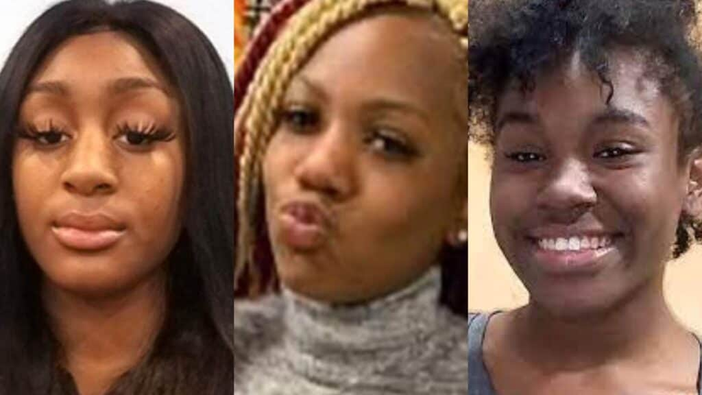 from L-R: Ashanti Moody17, Alvon McKiver, 16, and Destiny Lockett, 17, are just three of the Black teens who are missing from NY and NJ