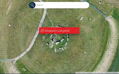 awaited.passively.landings - the What3Words address for Stonehenge - Credit: What3words / SWNS