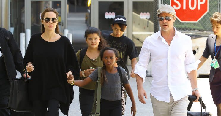 Brad and Angelina agreed to keep their divorce and custody battle out of the public eye (Copyright: Broadimage/REX/Shutterstock)