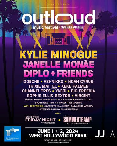 <p>OUTLOUD</p> OUTLOUD Music Festival at WeHo Pride