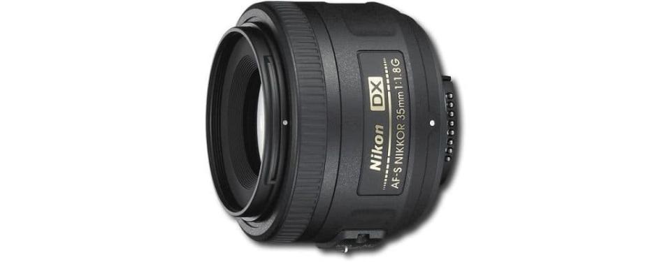 Nikon - AF-S DX NIKKOR 35mm f_1.8G Standard Lens - Black