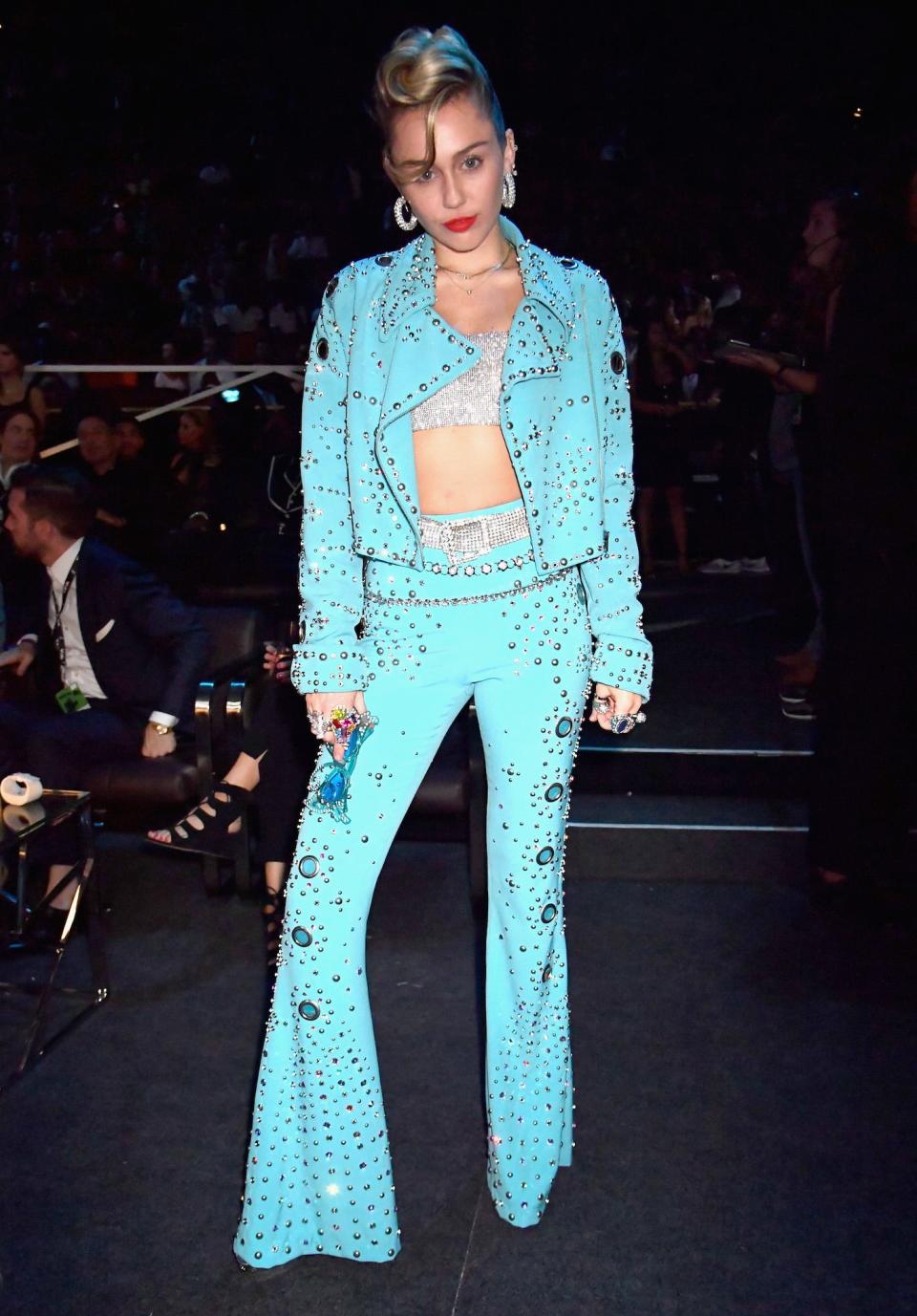 Miley Cyrus at the MTV Video Music Awards on August 27, 2017.