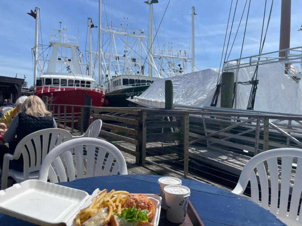 Lobster House meal in Cape May, New Jersey