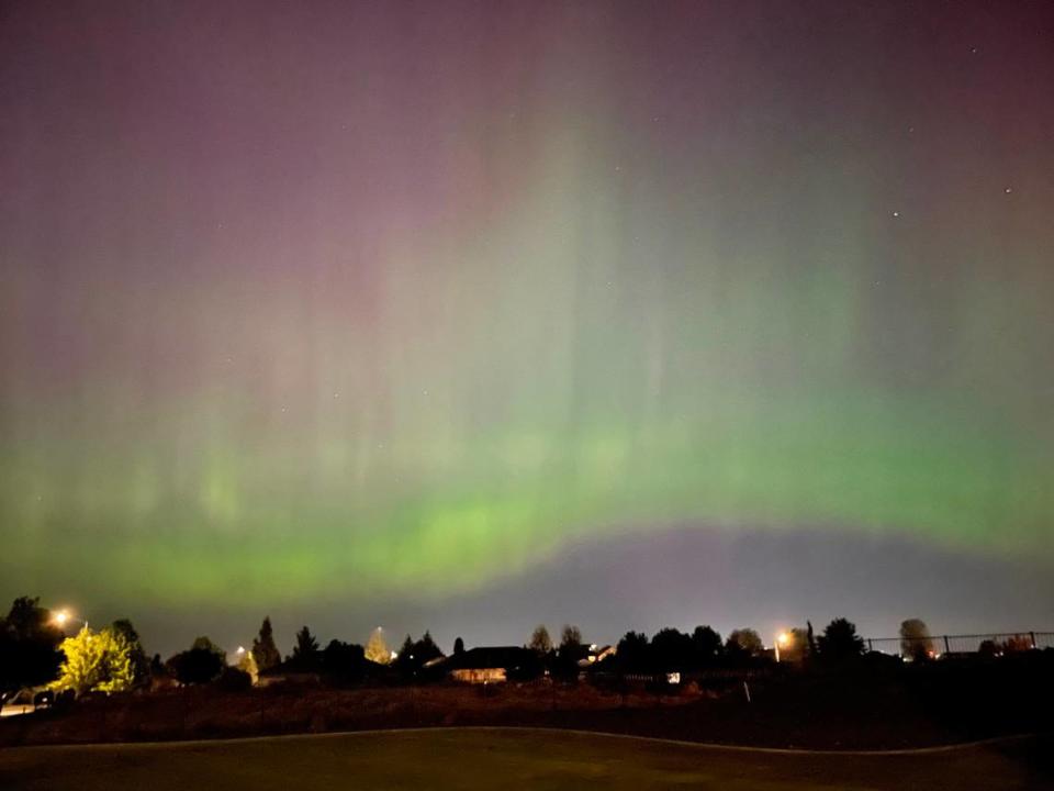 Tamra Harrison shared this photo of the lights from Horn Rapids in Richland, Wash.