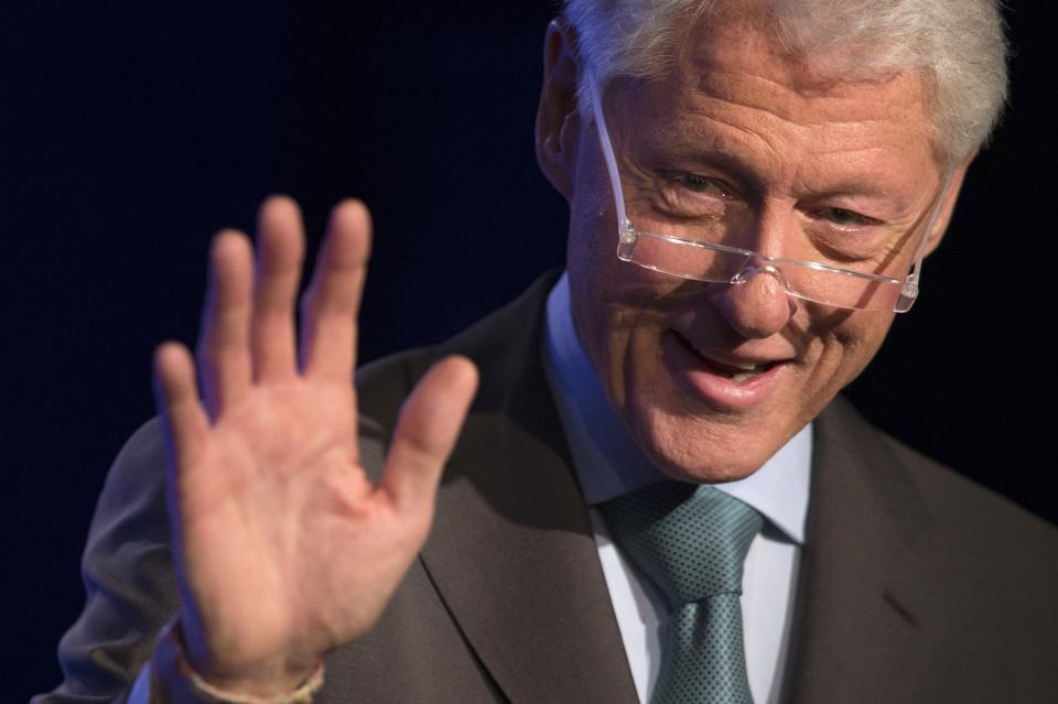 Former U.S. President Bill Clinton speaks during a session called "Expanding Cross-Sector Coordination in Haiti" at the Clinton Global Initiative 2013 (CGI) in New York September 25, 2013. REUTERS/Carlo Allegri (UNITED STATES - Tags: POLITICS)