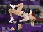 Figure Skating – Pyeongchang 2018 Winter Olympics – Team Event Pair Skating short program – Gangneung Ice Arena - Gangneung, South Korea – February 9, 2018 - Alexa Scimeca Knierim and Chris Knierim of the U.S. compete. REUTERS/Lucy Nicholson