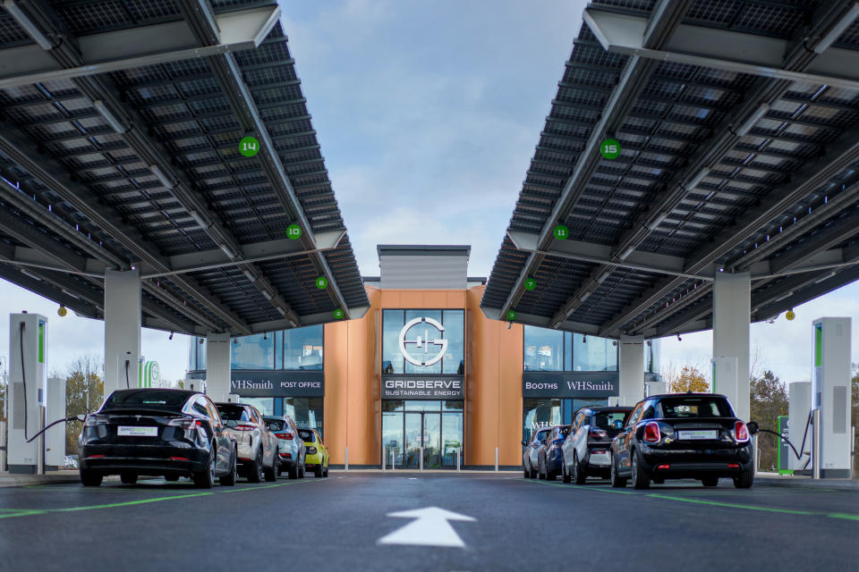 The Gridserve Electric Forecourt in Braintree, Essex