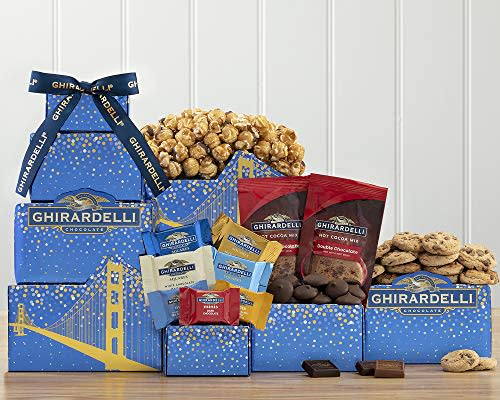 Happy Holidays Ghirardelli Chocolate Gift Tower (Amazon / Amazon)