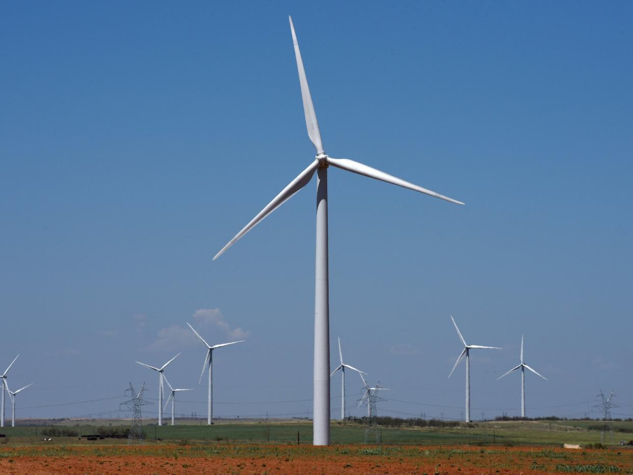 The state is pushing to rely only on clean energy sources, like wind power: REUTERS