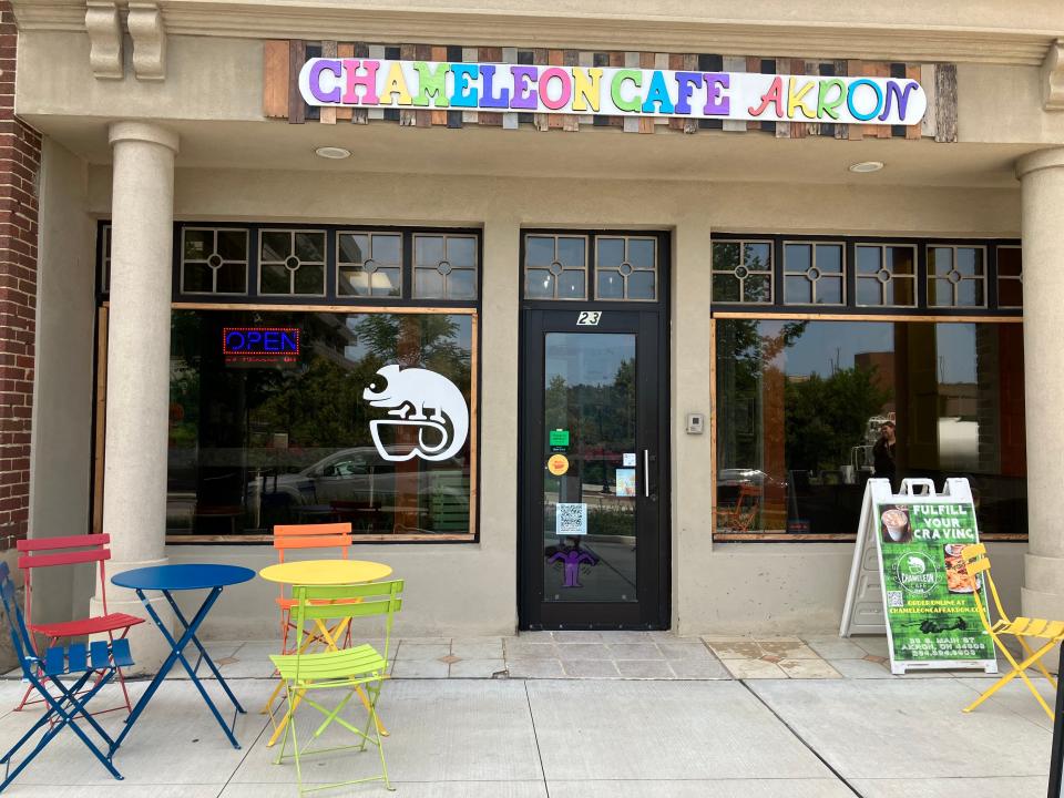 Chameleon Café is a splash of color on Main Street in downtown Akron. The small family-owned restaurant has been serving up breakfast and lunch since 2016.