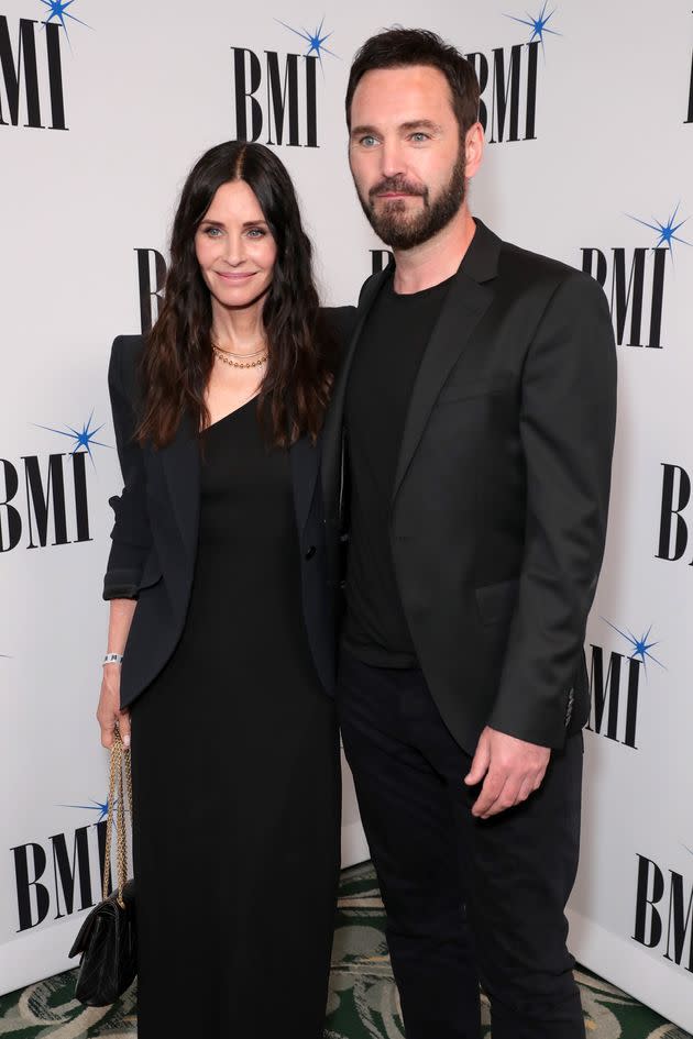 Courteney Cox and Johnny McDaid photographed together on May 10, 2022, in Beverly Hills, California.