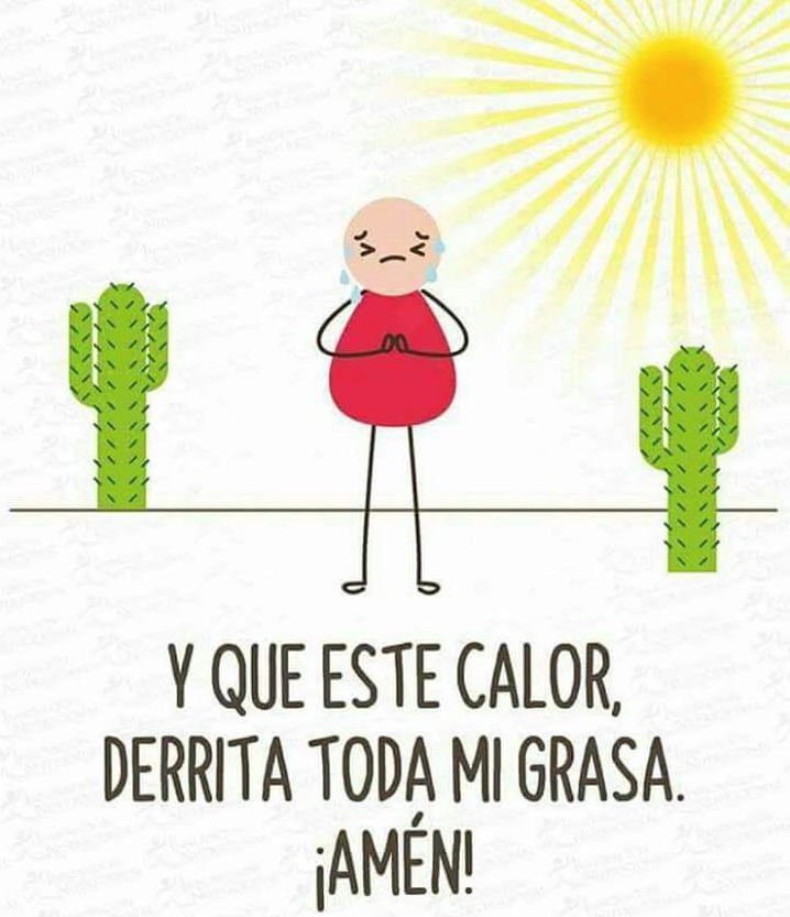 Memes por fuerte ola de calor en México