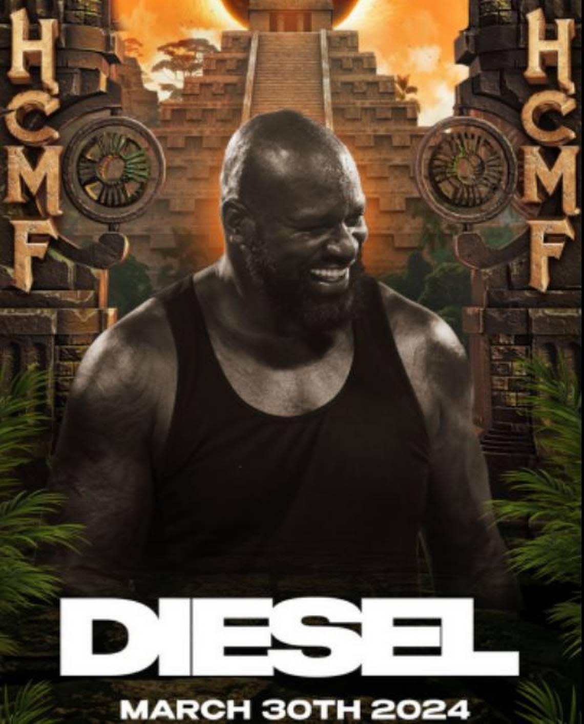 Shaquille O’Neal, aka Shaq, is billed as Diesel and will be the headline performer at the Hidden City Music Festival at Historic Columbia Speedway.
