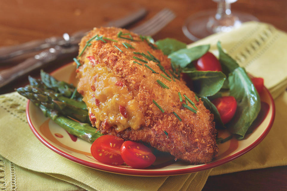 Pimiento Cheese-Stuffed Fried Chicken