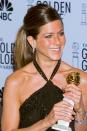 <p>An impossibly shiny ponytail for the Golden Globe Awards.</p>