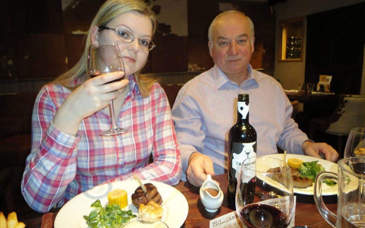 Sergei Skripal with his daughter Yulia - East 2 West