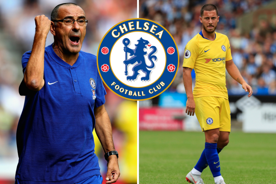 Chelsea boss Maurizio Sarri will build his team around Eden Hazard to keep him