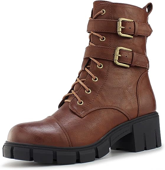 Hawkwell Women's Combat Boots. Image via Amazon.