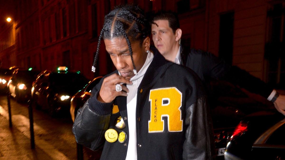 Image result for asap rocky  Fashion, Varsity jacket, Attire