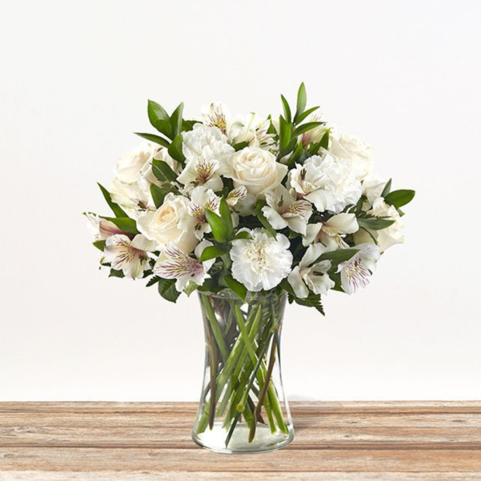 <p><a href="https://go.redirectingat.com?id=74968X1596630&url=https%3A%2F%2Fbouqs.com%2Fflowers%2Fmixed%2Fwhite-mixed-flower-bouquet-greenery&sref=https%3A%2F%2Fwww.cosmopolitan.com%2Fstyle-beauty%2Ffashion%2Fg46751558%2Fgifts-for-women-who-have-everything%2F" rel="nofollow noopener" target="_blank" data-ylk="slk:Shop Now;elm:context_link;itc:0;sec:content-canvas" class="link ">Shop Now</a></p><p>Persephone White Mixed Flowers</p><p>bouqs.com</p><p>$90.00</p>