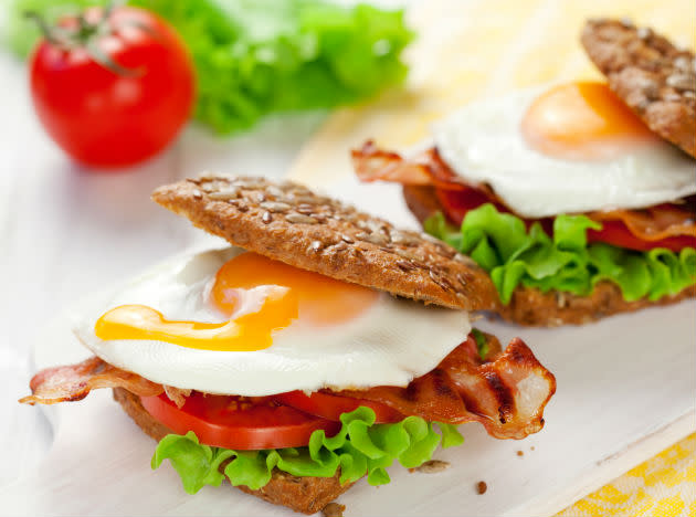 <b>Egg sandwich:</b> Boil an egg and slice eat it on a wheat toast with a slice of tomato, some low fat cheese and lettuce and you’ve got yourself a delicious breakfast that’ll keep you going for hours.