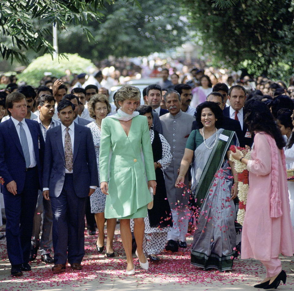 Princess Diana during a trip to Lahore, Pakistan in 1991 [Photo: Getty]