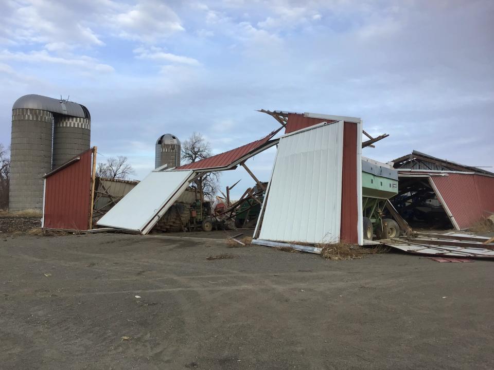 Tornado damage in Sergeant Bluff, Iowa.