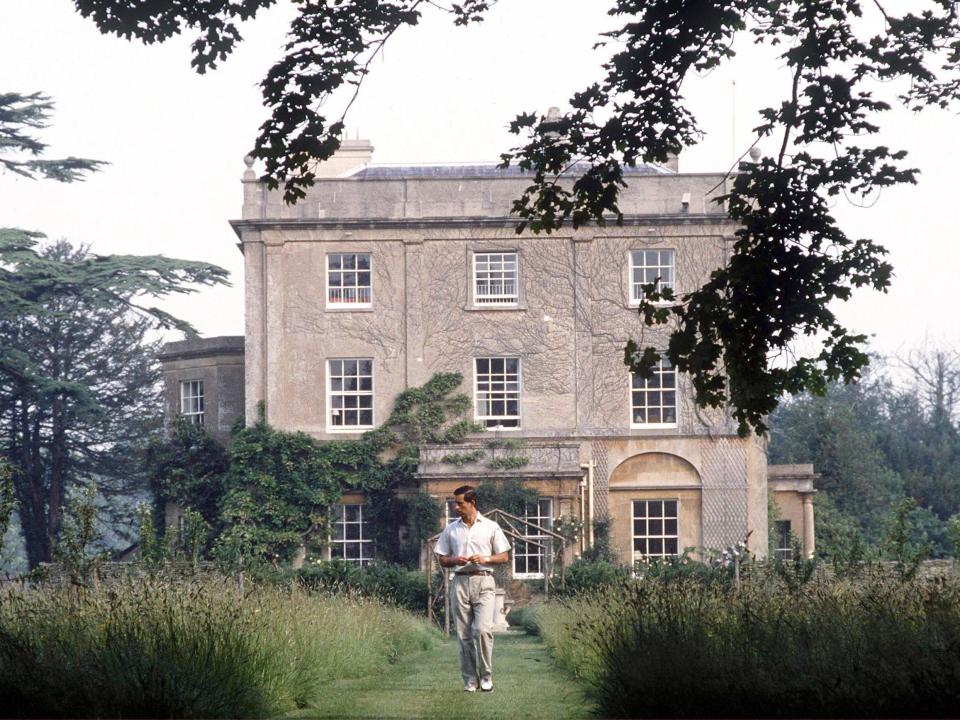 Prince Charles In The Gardens At His Country Home, Highgrove House In Gloucestershire.