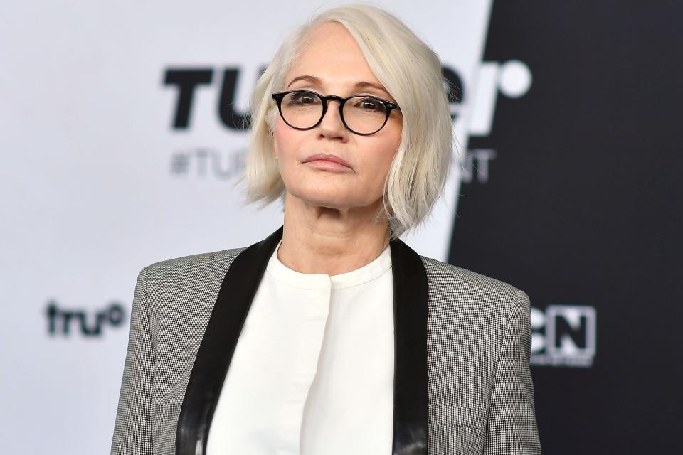 Ellen Barkin attends the Turner Upfront 2018 arrivals at The Theater at Madison Square Garden on May 16, 2018 in New York City. (Photo by ANGELA WEISS / AFP) (Photo credit should read ANGELA WEISS/AFP via Getty Images)