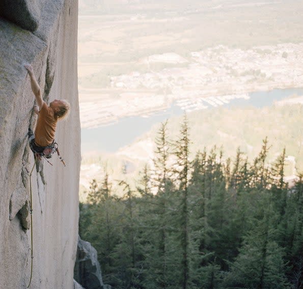 Ben Harnden makes 5.14 first ascent on Squamish's Kashmir Wall.