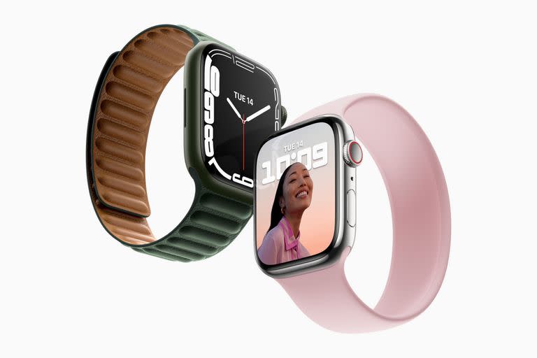 El nuevo reloj inteligente de Apple se destaca por una pantalla más grande con bordes redondeados