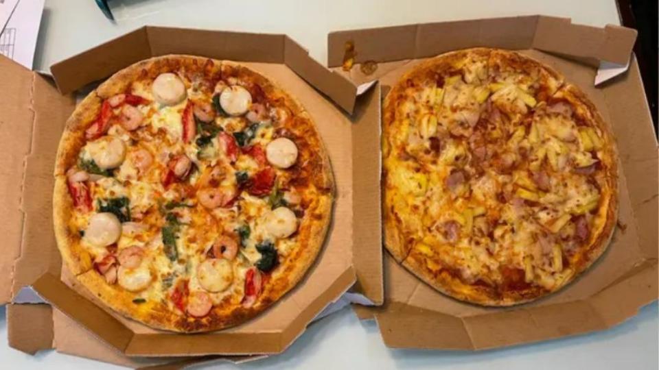 達美樂兩經典款披薩升級。（圖／翻攝自Dcard論壇）